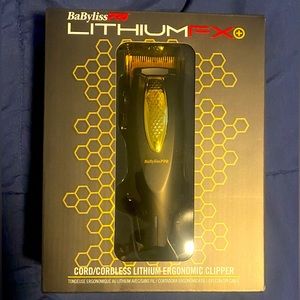 BaByliss PRO FX673N LithiumFX+ Cordless Lithium Ergonomic Black & Gold Clipper